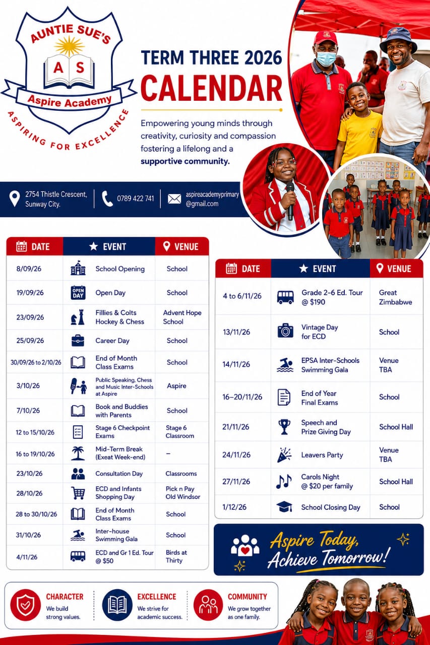 Our Term 3 Calendar is here